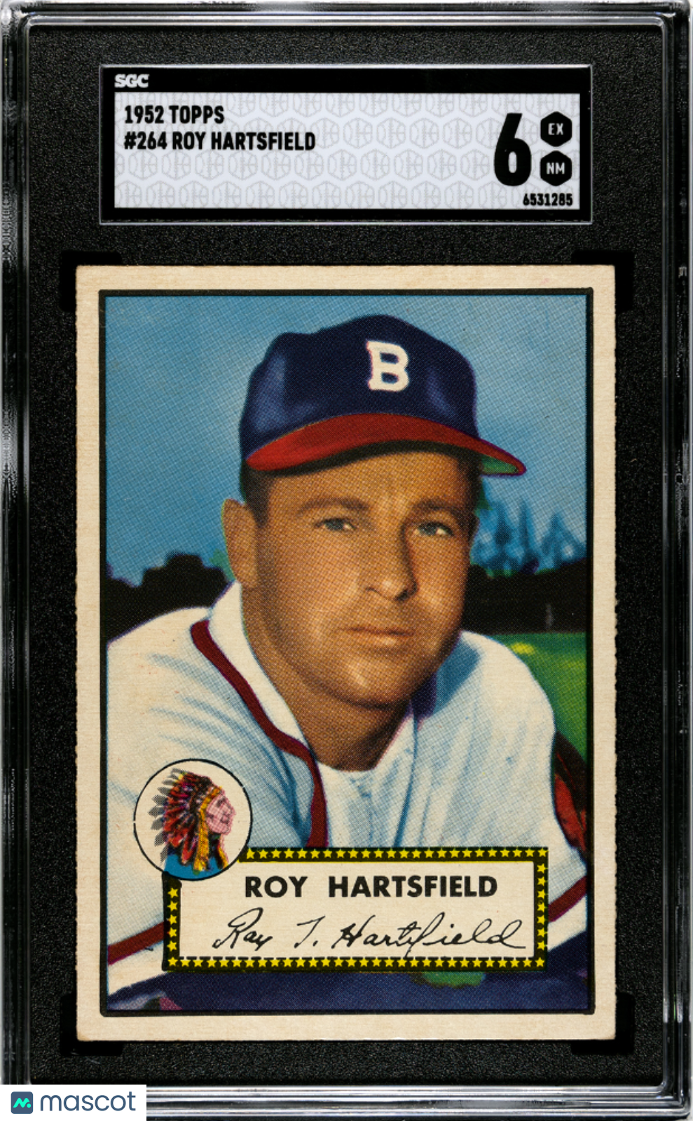 1952 Topps Roy Hartsfield #264 SGC 6