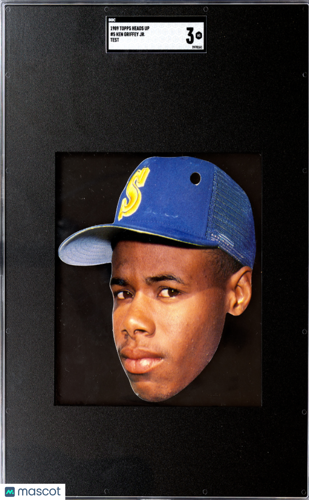 1989 Topps Heads Up Ken Griffey JR. #5 Test SGC 3