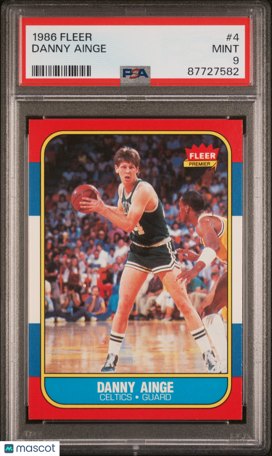 1986 Fleer Danny Ainge #4 PSA 9