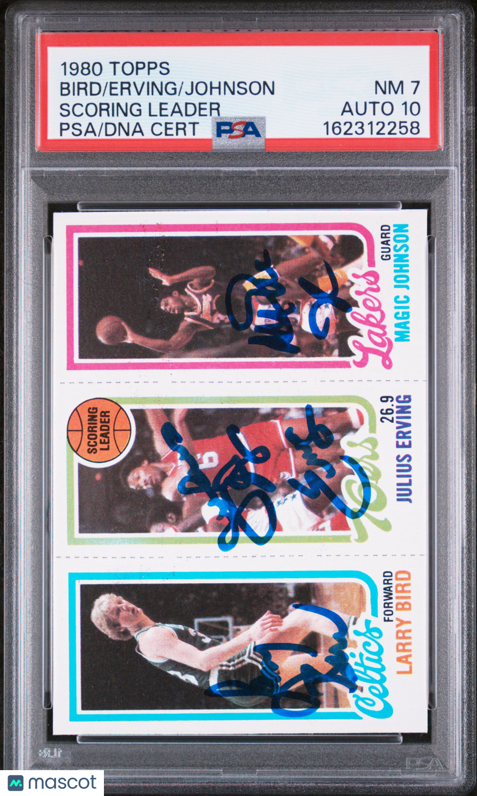 1980 Topps Scoring Leader Scoring Leader PSA 7 Auto 10