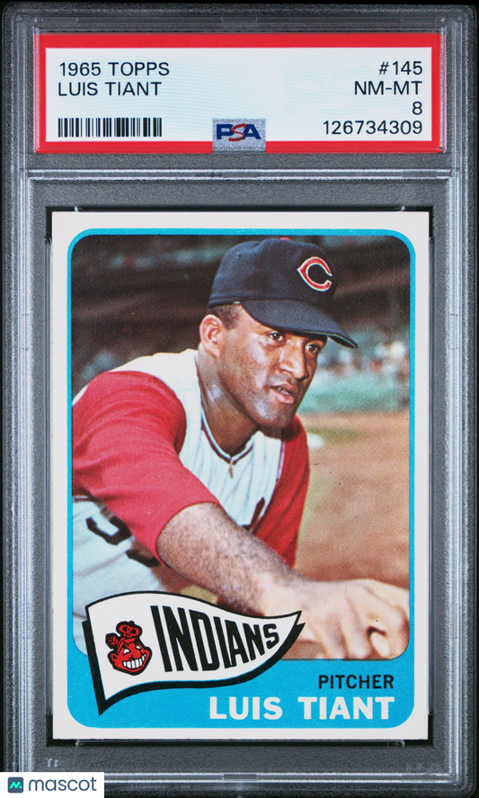 1965 Topps Luis Tiant #145 PSA 8