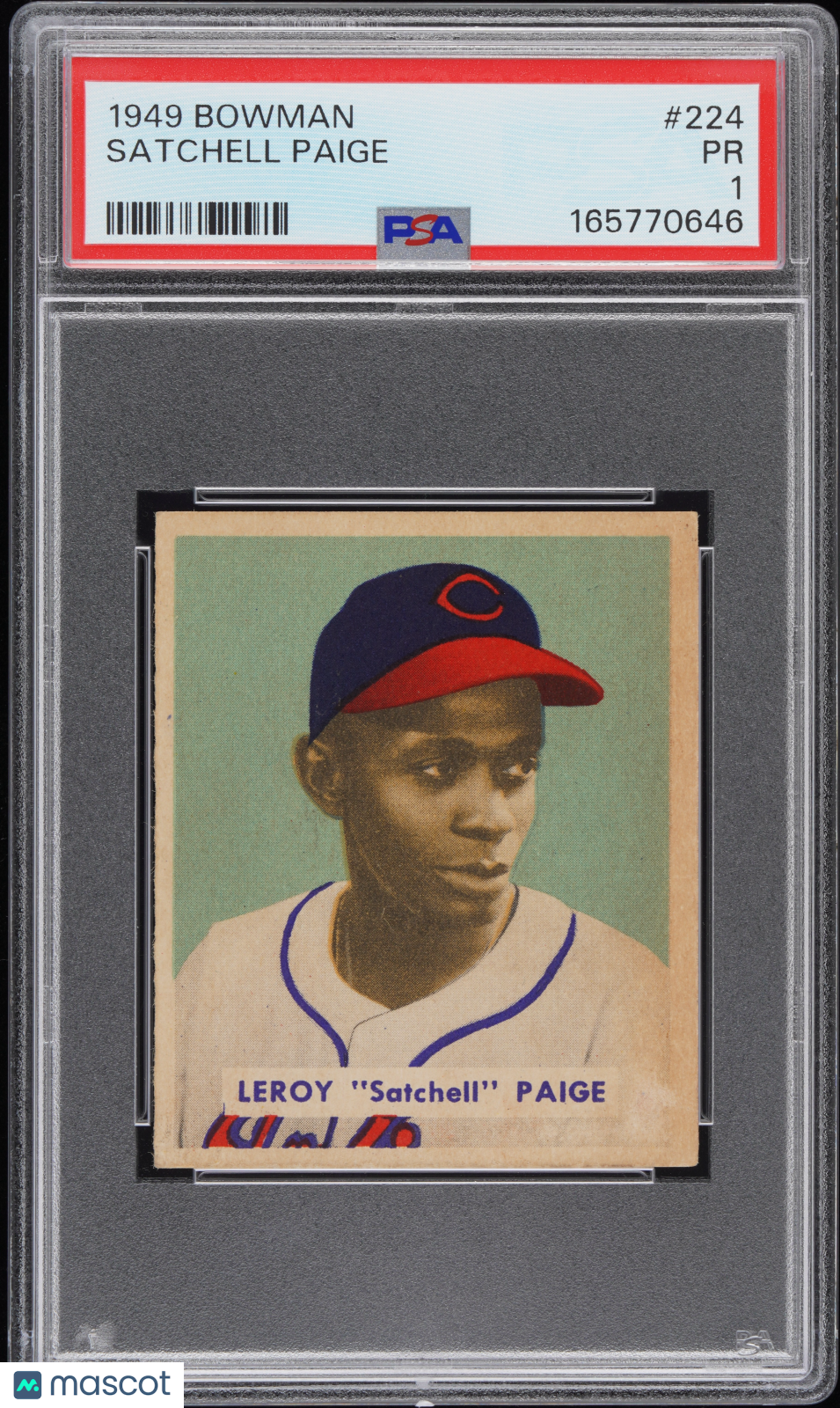 1949 Bowman Satchell Paige #224 PSA 1