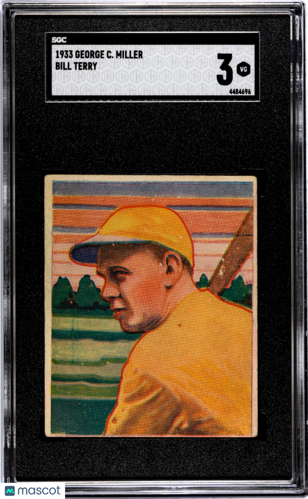 1933 George C. Miller Bill Terry SGC 3