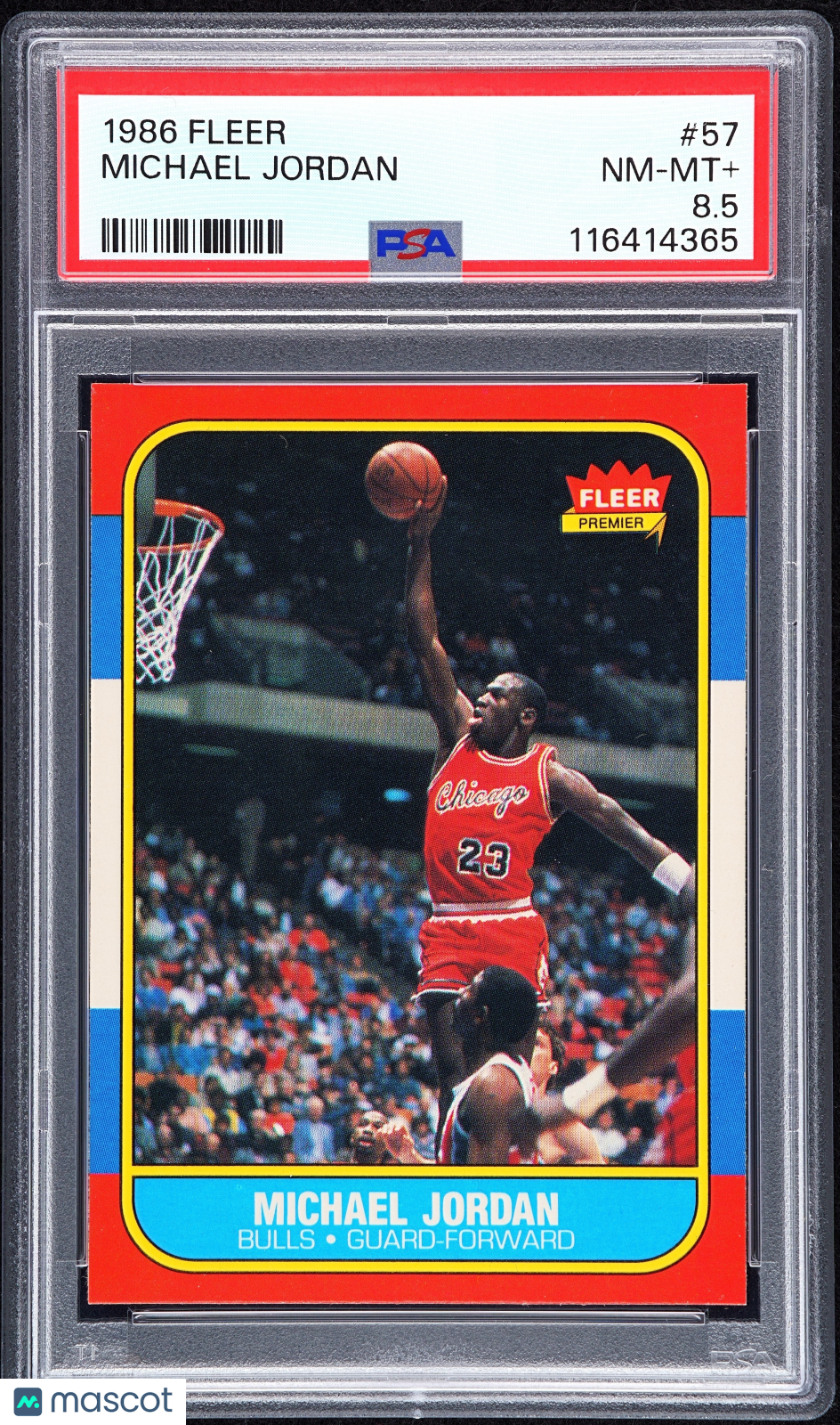 1986 Fleer Michael Jordan #57 PSA 8.5