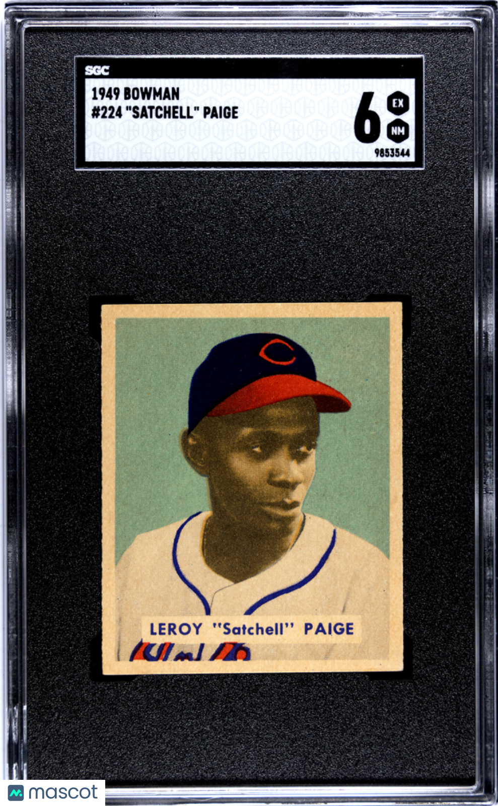 1949 Bowman Satchell Paige #224 SGC 6