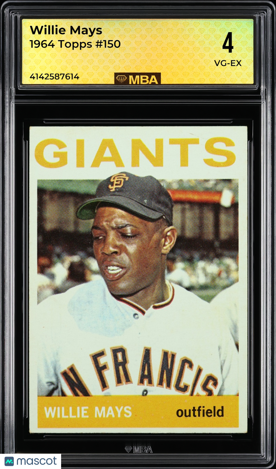 1964 Topps Willie Mays #150 MBA 4