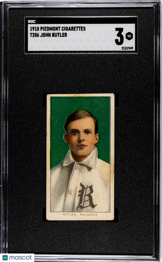 1910 Piedmont Cigarettes (T206) John Butler SGC 3