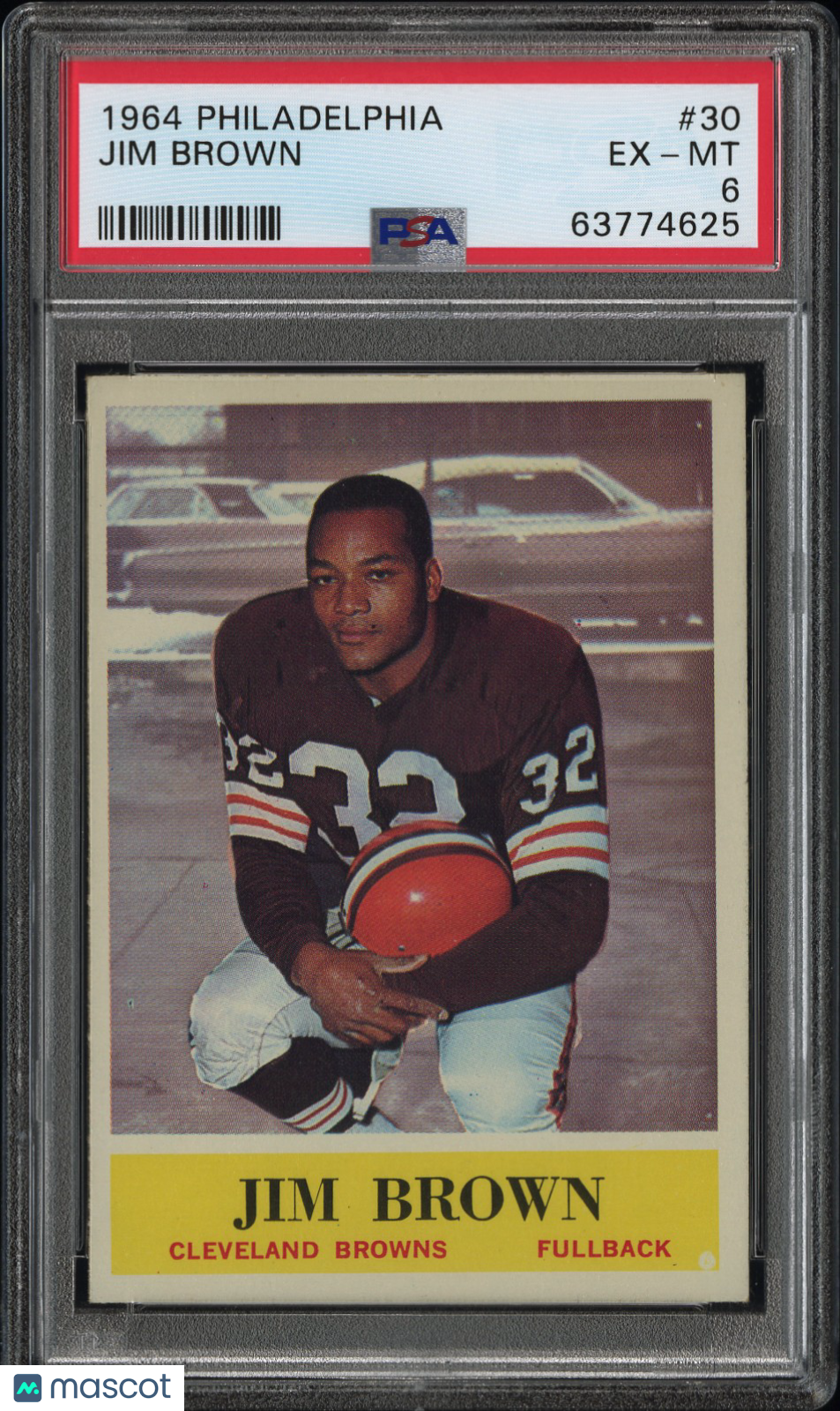 1964 Philadelphia Jim Brown #30 PSA 6