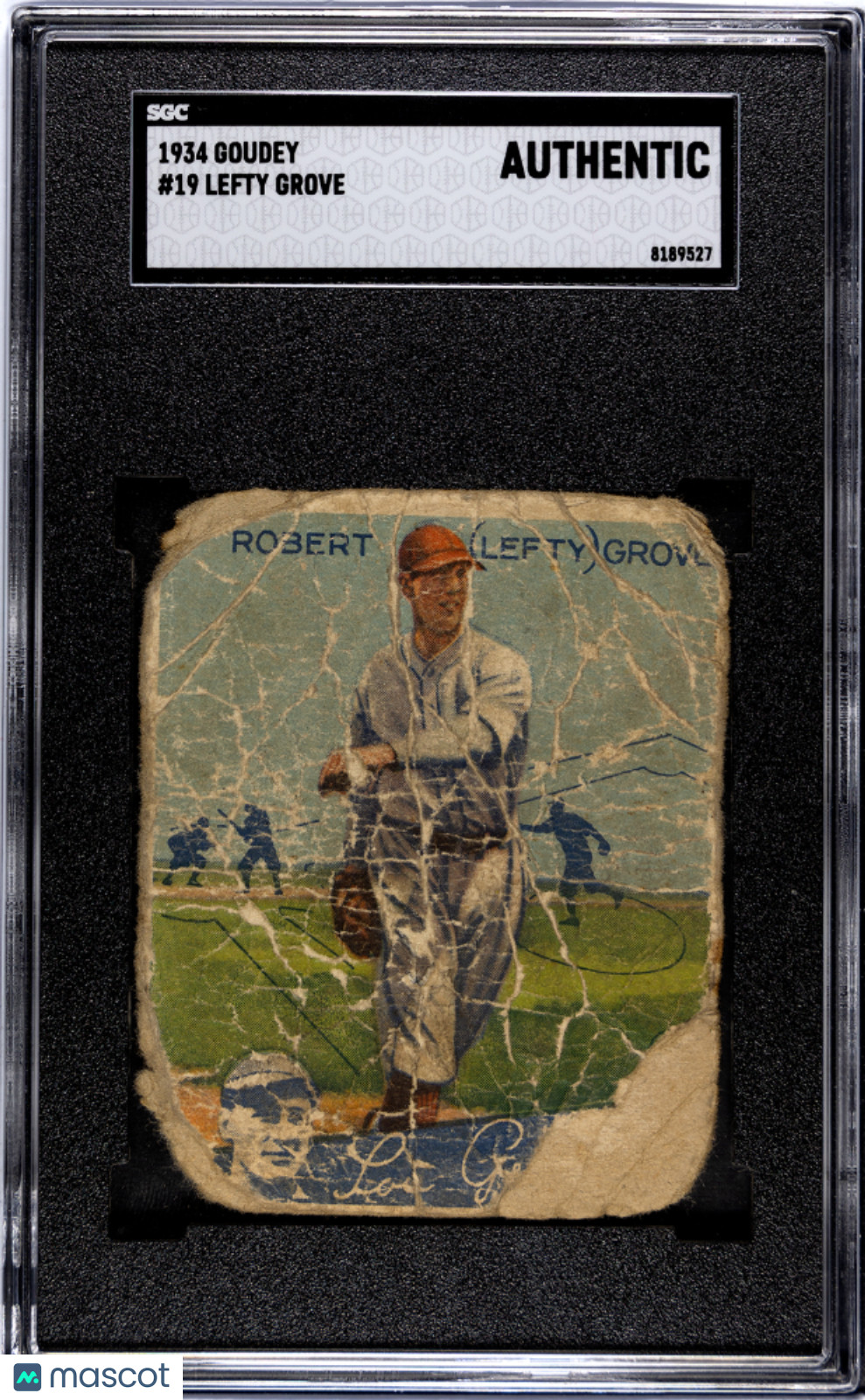 1934 Goudey Lefty Grove #19 SGC A