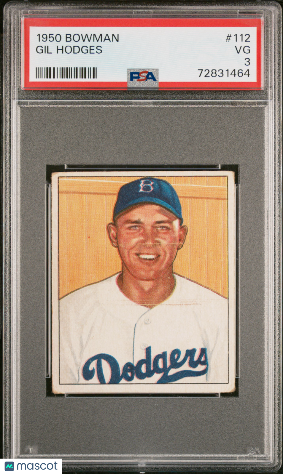 1950 Bowman Gil Hodges #112 PSA 3