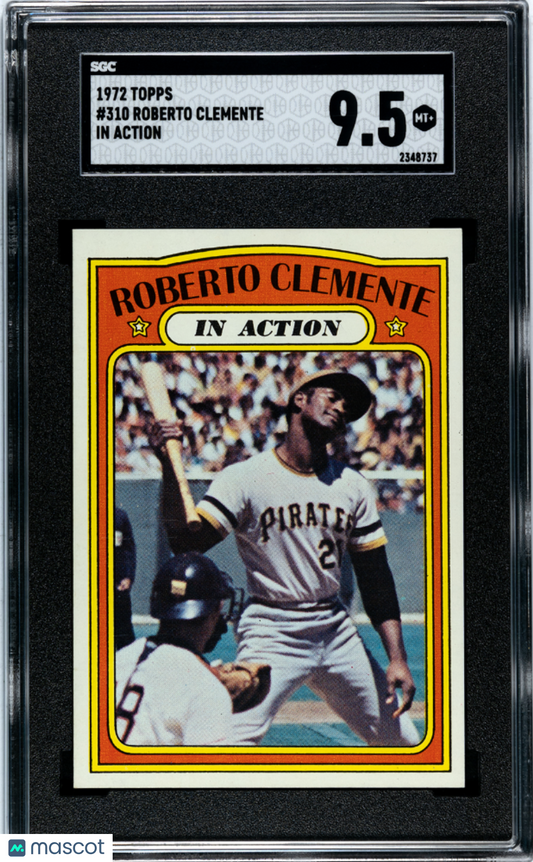 1972 Topps Roberto Clemente #310 In Action SGC 9.5