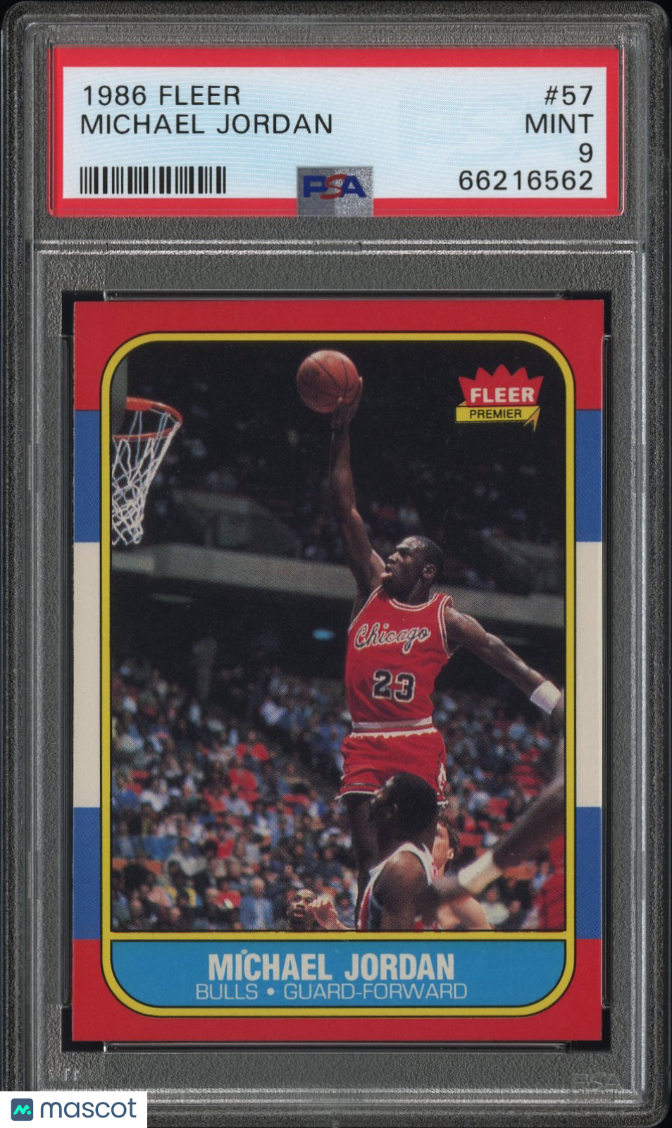 1986 Fleer Michael Jordan #57 PSA 9