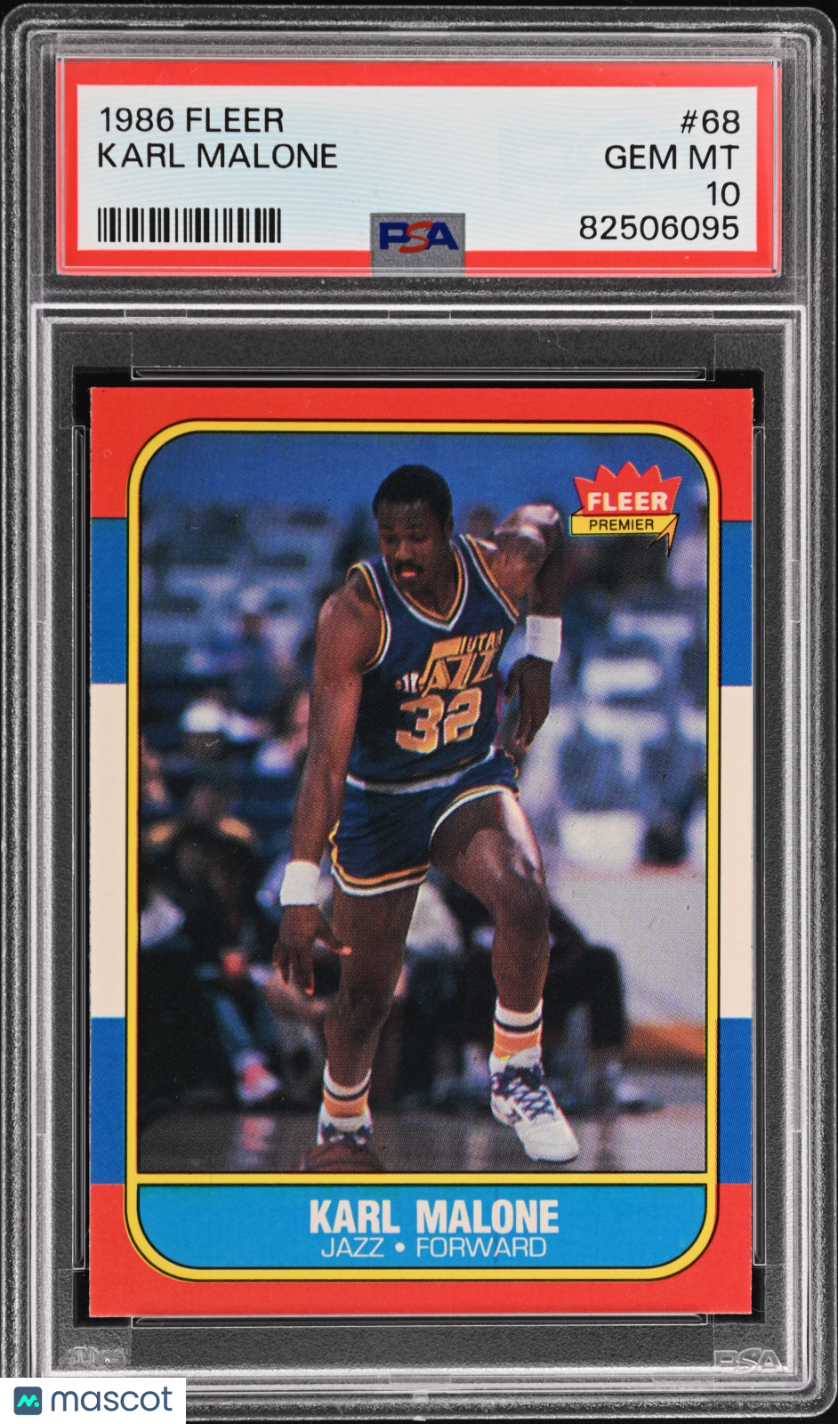 1986 Fleer Karl Malone #68 PSA 10