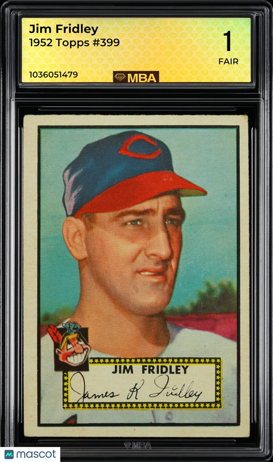 1952 Topps Jim Fridley #399 MBA 1