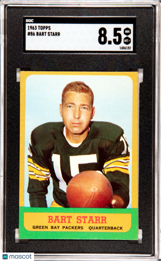 1963 Topps Bart Starr #86 SGC 8.5