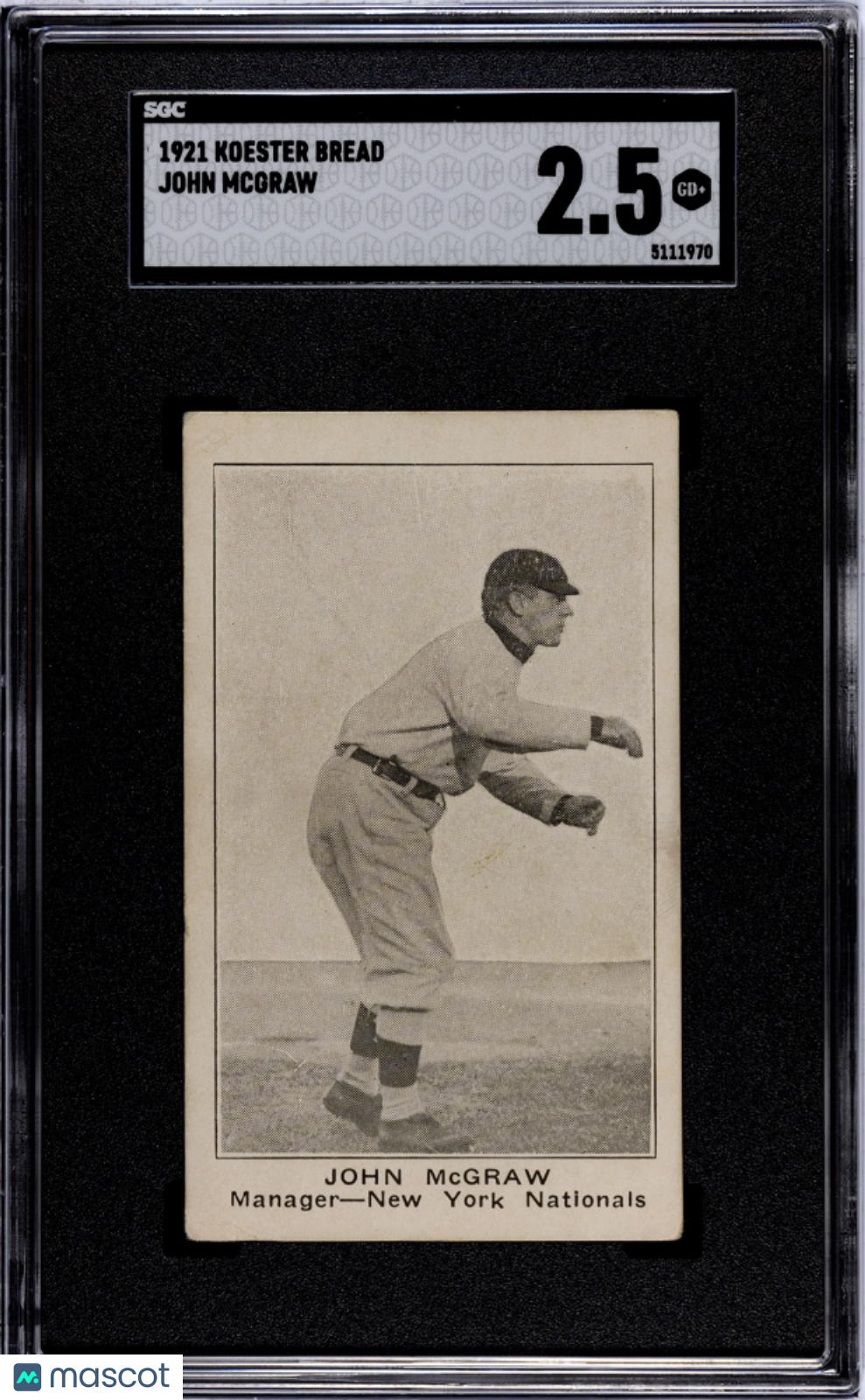 1921 Koester Bread John Mcgraw SGC 2.5