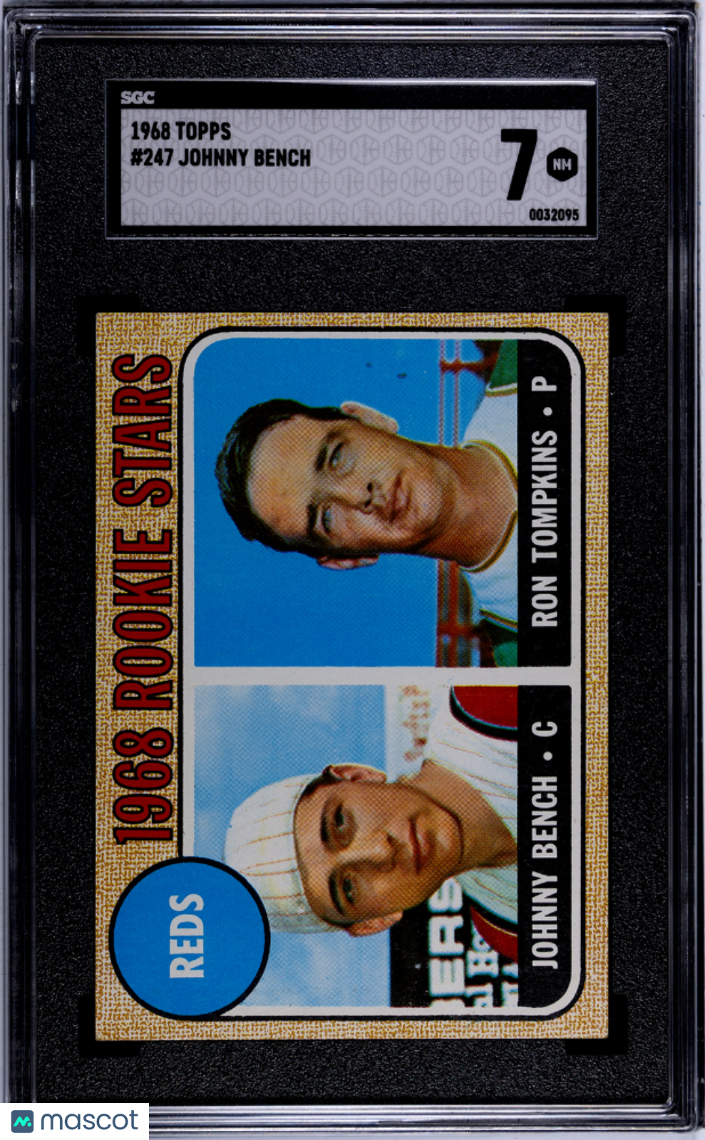 1968 Topps Johnny Bench #247 SGC 7