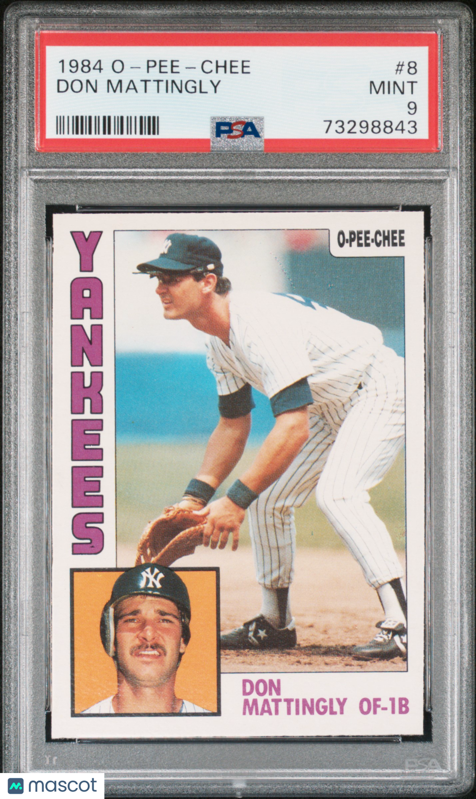 1984 O-Pee-Chee Don Mattingly #8 PSA 9