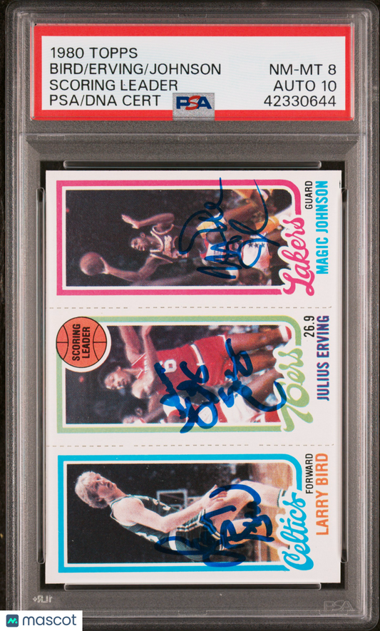1980 Topps Scoring Leader Scoring Leader PSA 8 Auto 10