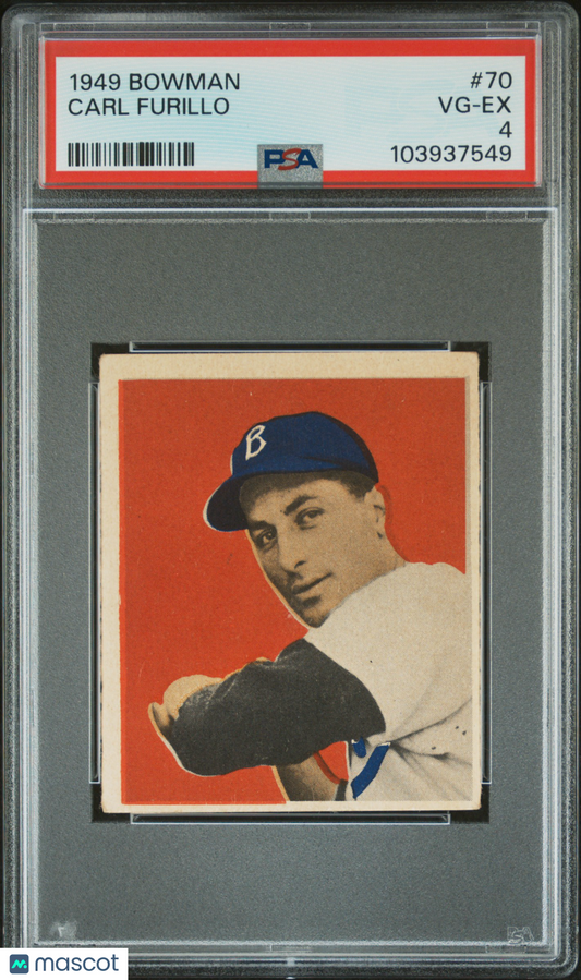 1949 Bowman Carl Furillo #70 PSA 4