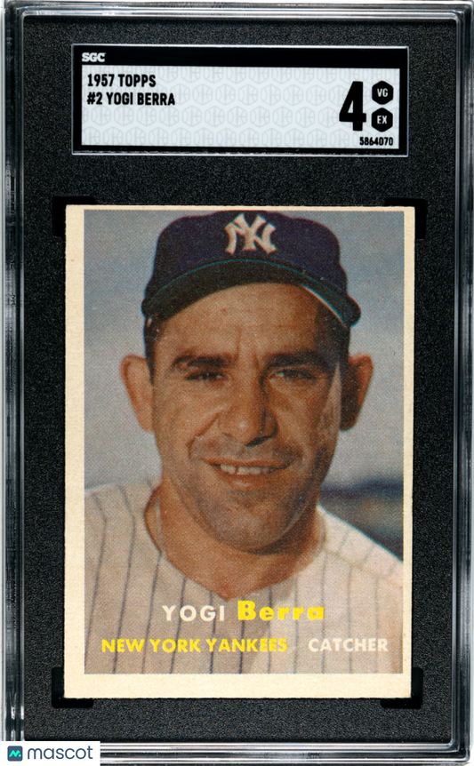 1957 Topps Yogi Berra #2 SGC 4