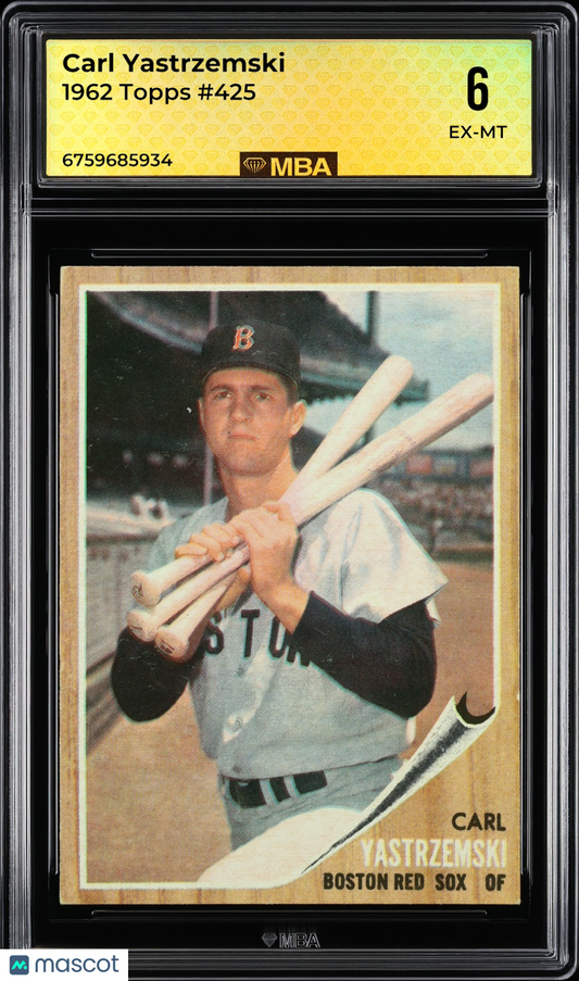 1962 Topps Carl Yastrzemski #425 MBA 6