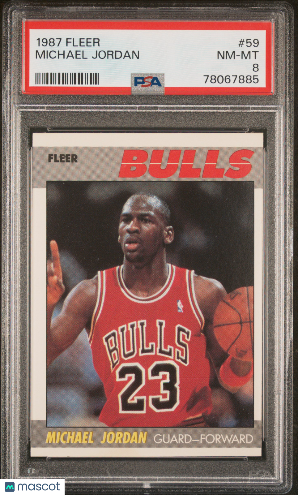 1987 Fleer Michael Jordan #59 PSA 8