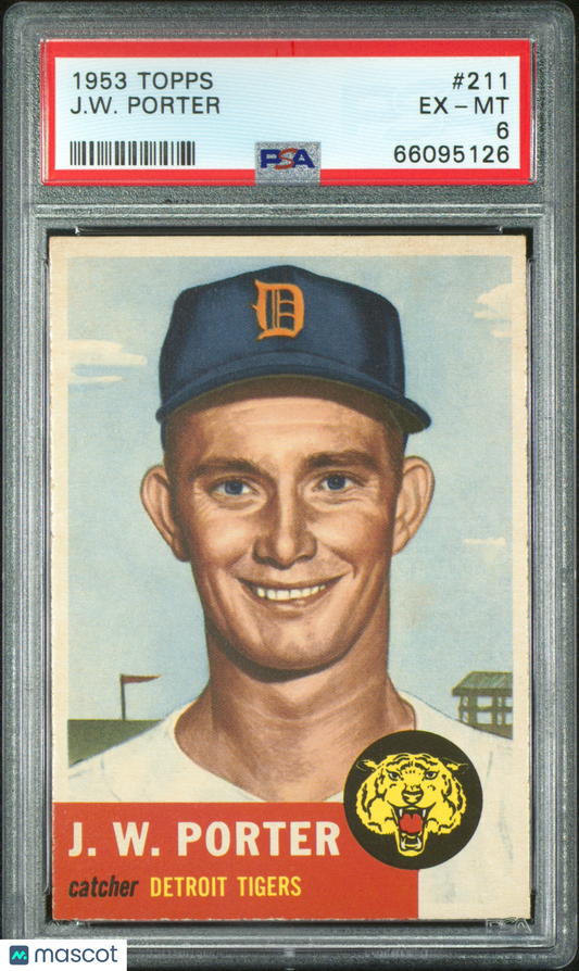 1953 Topps J. W. Porter #211 PSA 6