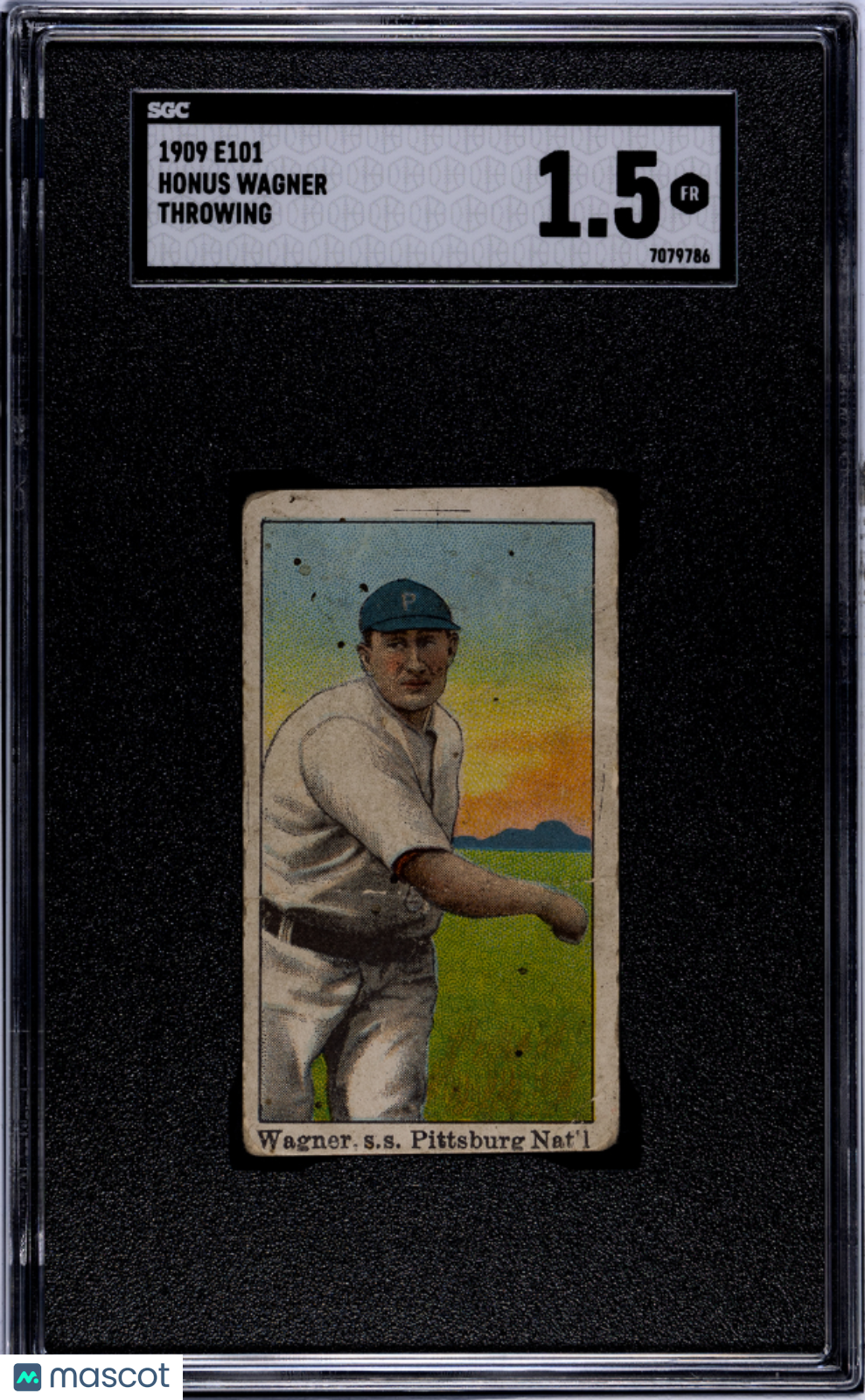 1909 E101 Honus Wagner Throwing SGC 1.5