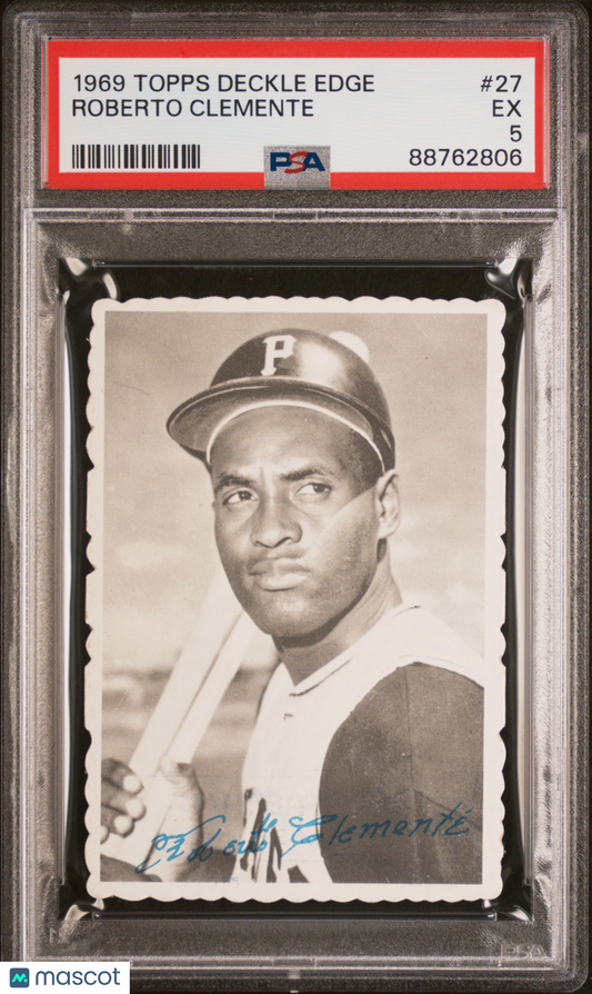 1969 Topps Deckle Edge Roberto Clemente #27 PSA 5