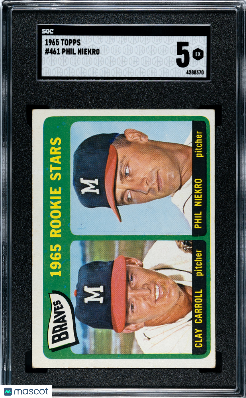 1965 Topps Phil Niekro #461 SGC 5