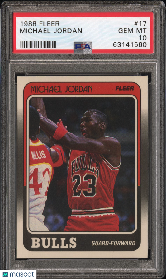 1988 Fleer Michael Jordan #17 PSA 10