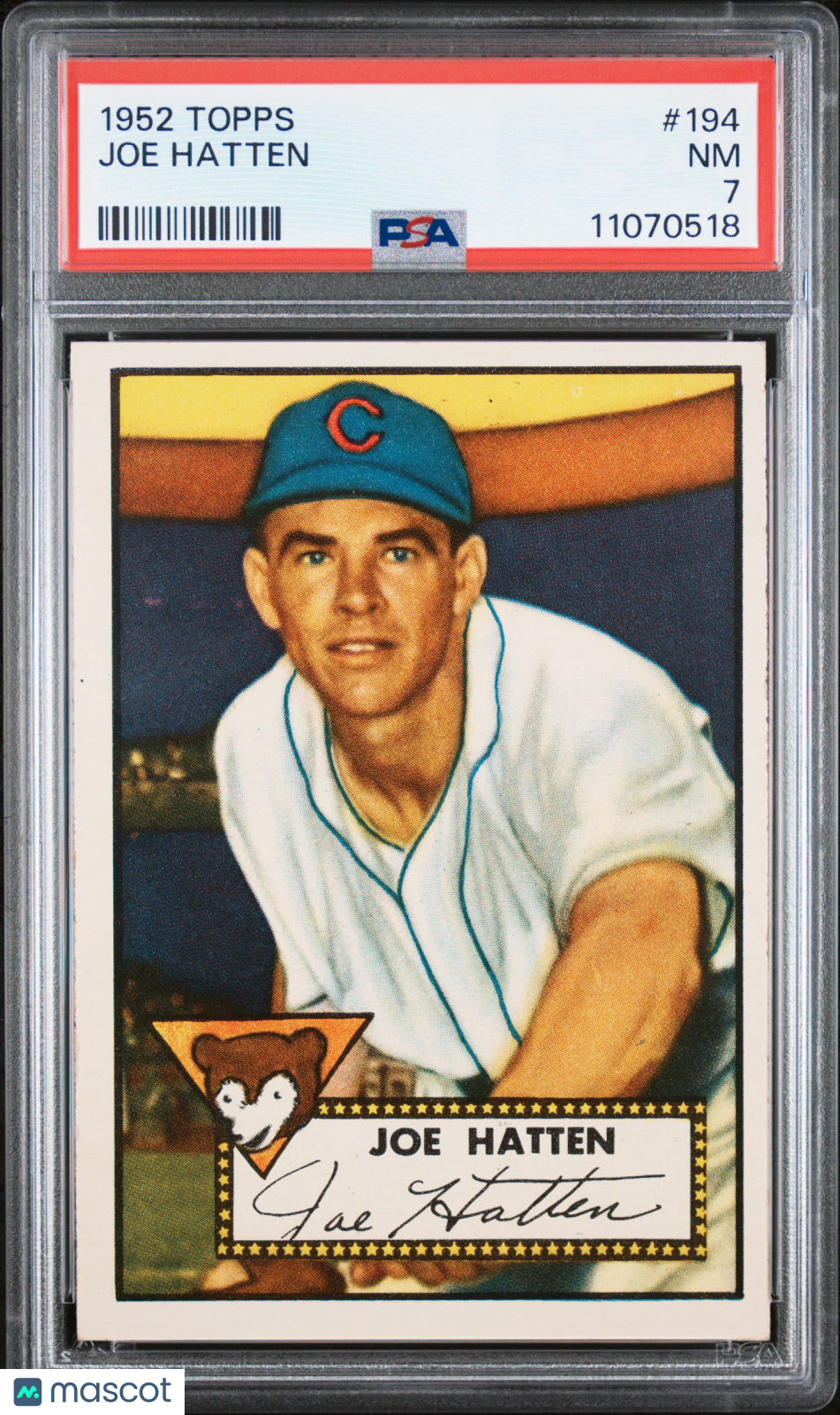 1952 Topps Joe Hatten #194 PSA 7