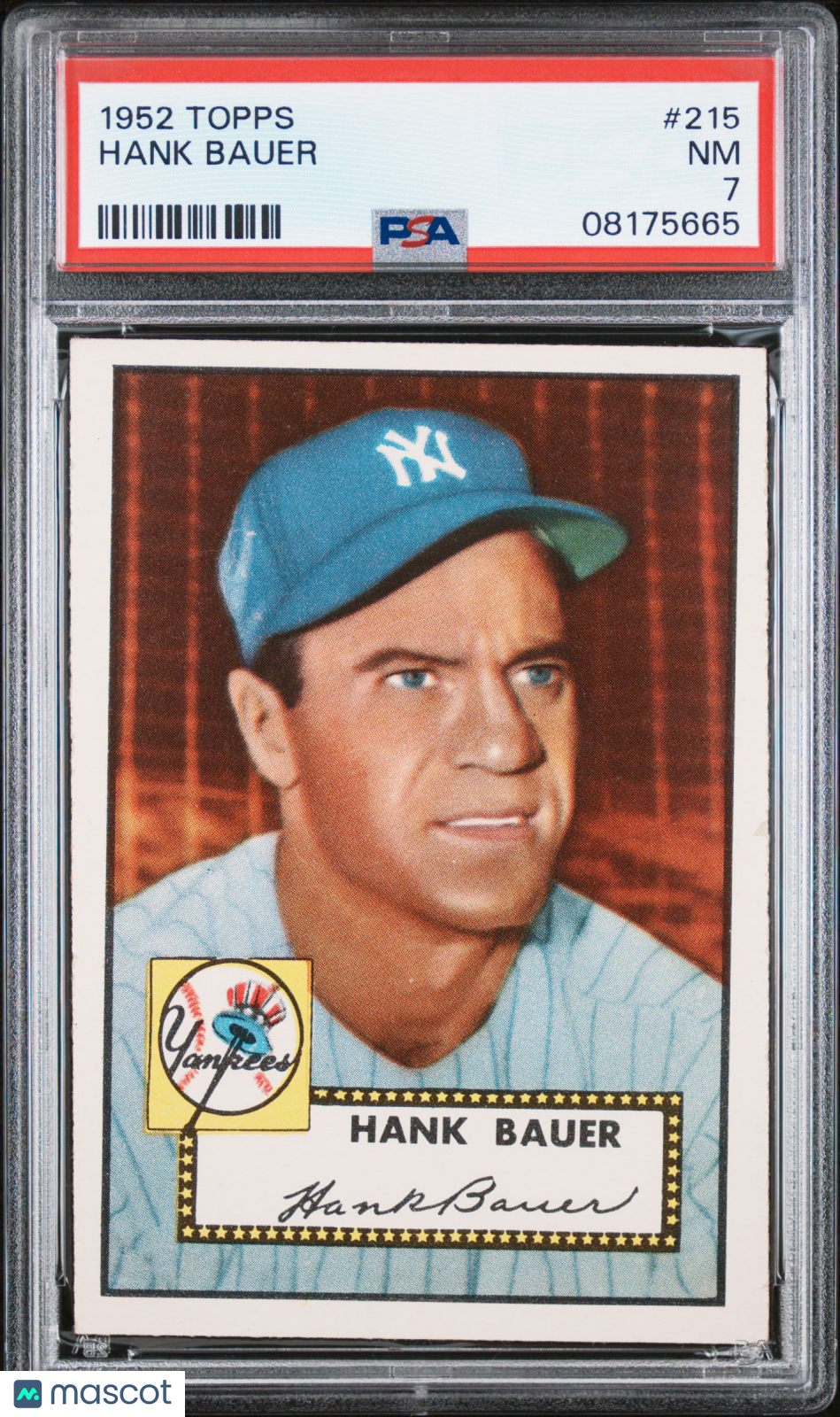 1952 Topps Hank Bauer #215 PSA 7