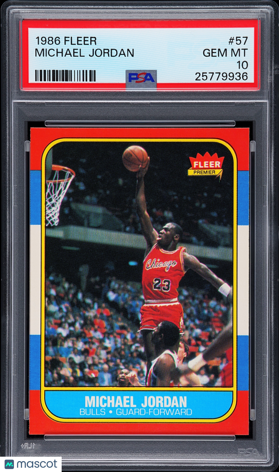 1986 Fleer Michael Jordan #57 PSA 10