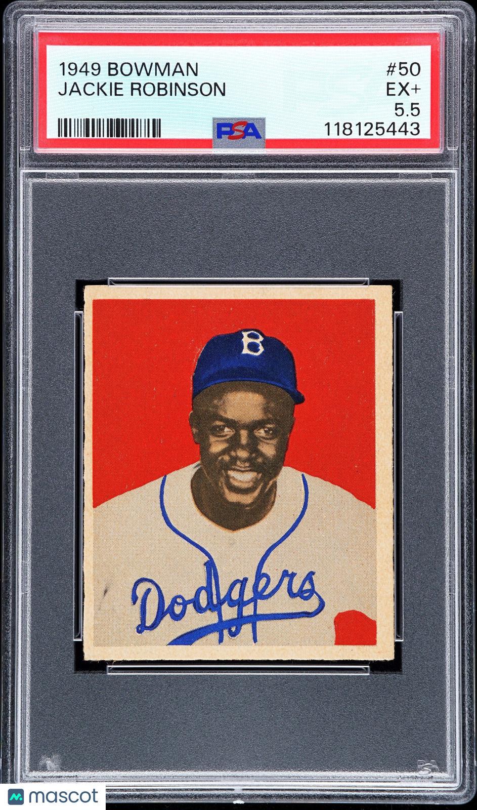 1949 Bowman Jackie Robinson #50 PSA 5.5