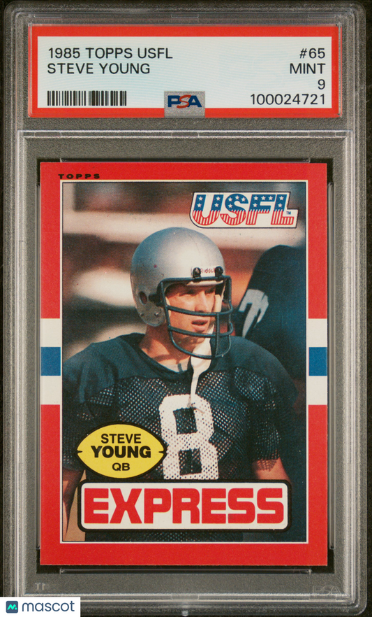 1985 Topps Usfl Steve Young #65 PSA 9