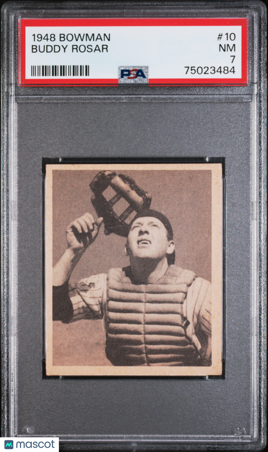 1948 Bowman Buddy Rosar #10 PSA 7
