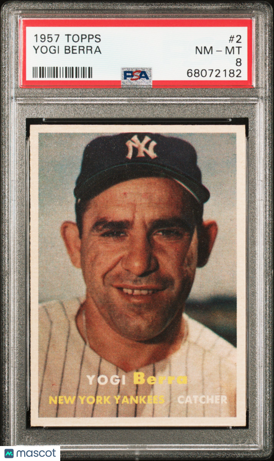 1957 Topps Yogi Berra #2 PSA 8