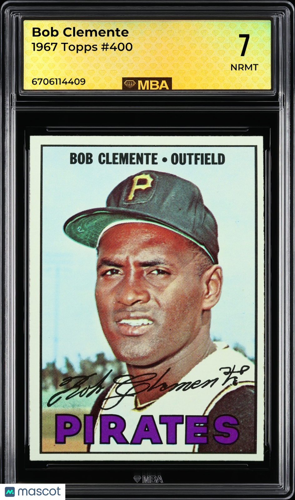 1967 Topps Roberto Clemente #400 MBA 7