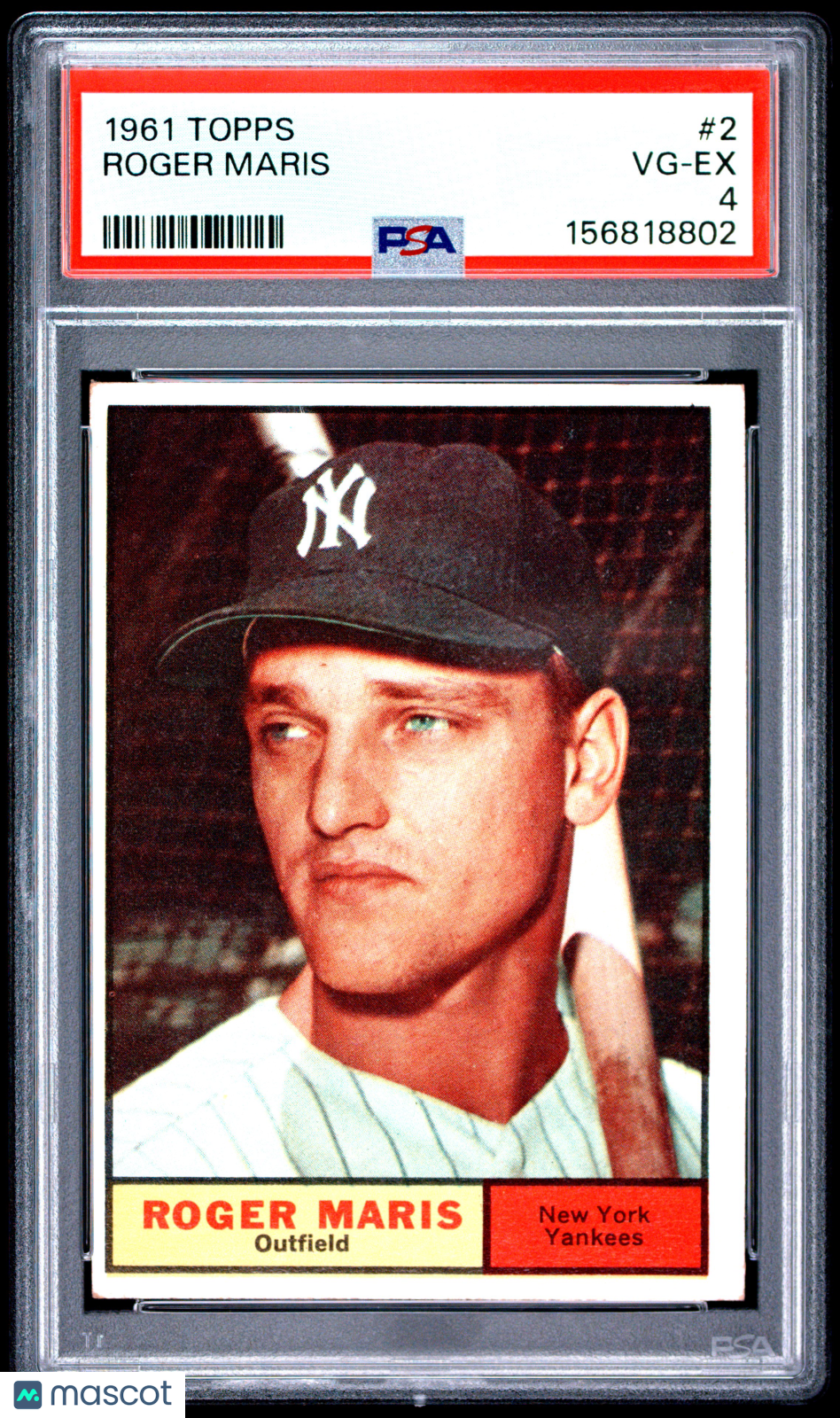 1961 Topps Roger Maris #2 PSA 4