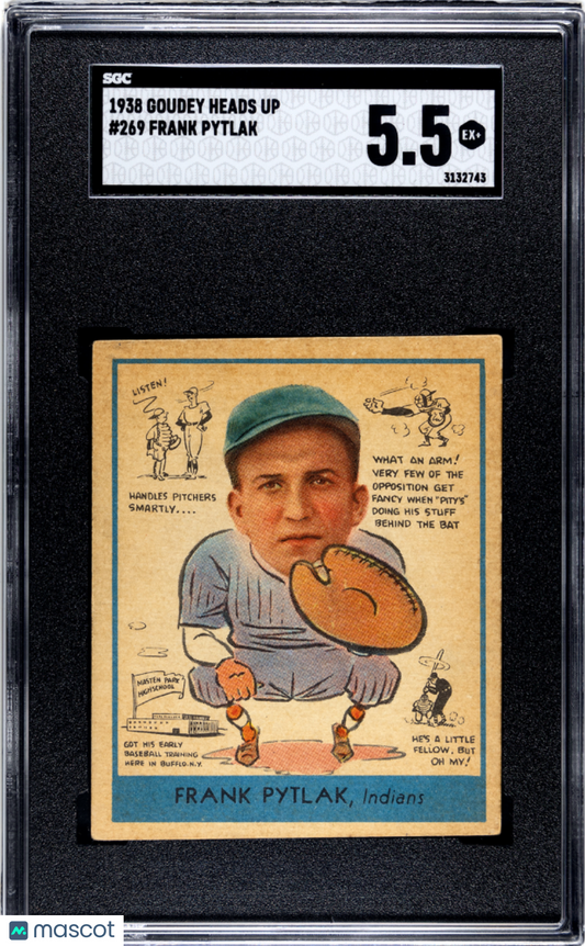 1938 Goudey Heads Up Frank Pytlak #269 SGC 5.5