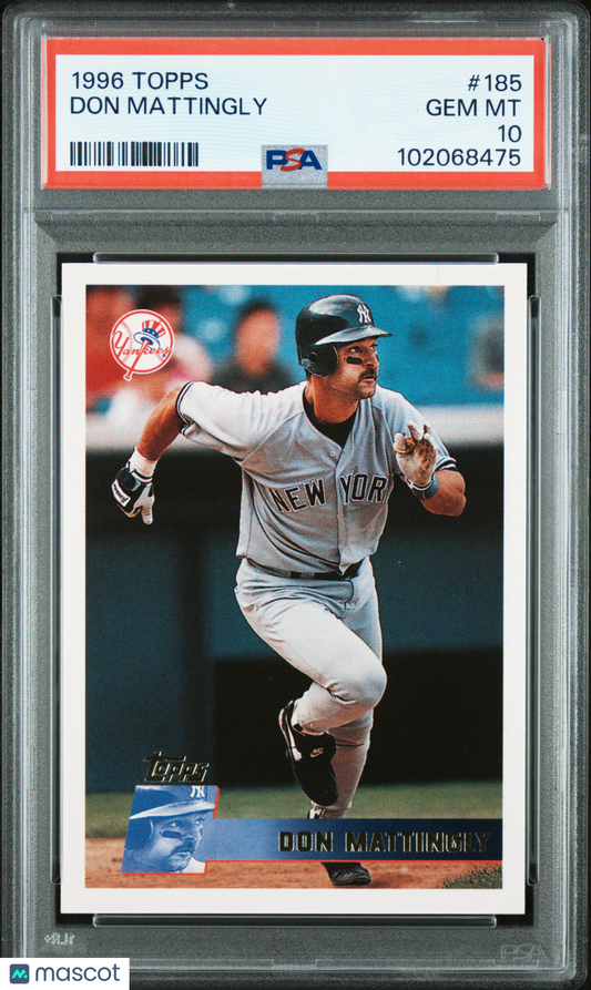 1996 Topps Don Mattingly #185 PSA 10