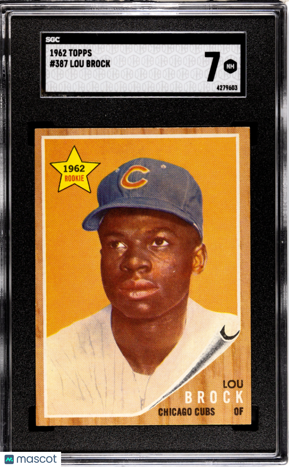 1962 Topps Lou Brock #387 SGC 7