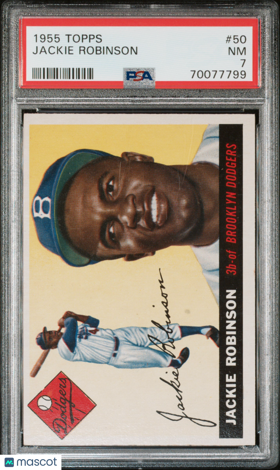 1955 Topps Jackie Robinson #50 PSA 7
