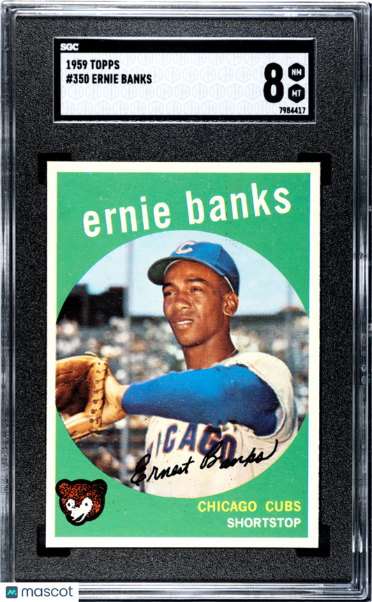1959 Topps Ernie Banks #350 SGC 8