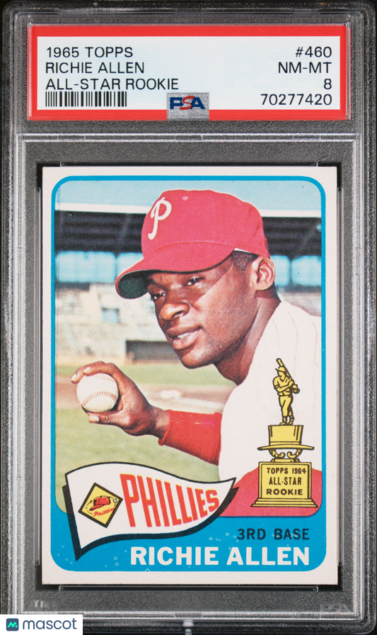 1965 Topps Richie Allen #460 All Star Rookie PSA 8