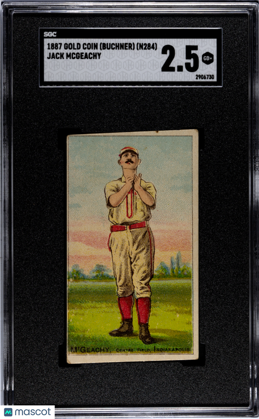 1887 Gold Coin (Buchner) (N284) Jack Mcgeachy SGC 2.5