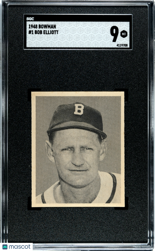 1948 Bowman Bob Elliott #1 SGC 9