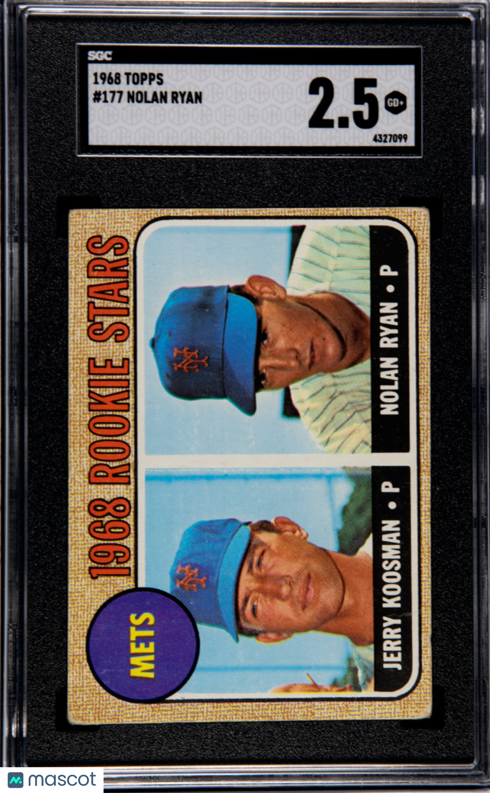 1968 Topps Nolan Ryan #177 SGC 2.5